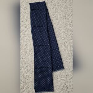 Peter Millar Blue Plaid Wool Scarf